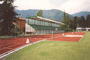 Tribuna coperta "sopraelevata" - serie KK ' 700 Ct/S8 con campo di calcio e pista atletica