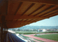 Tribuna coperta "sopraelevata" - serie SxKL ' 1100 Ct/S6 con pista atletica e campo di calcio - dettaglio